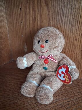 TY Beanie Baby Hansel 2007 | Gingerbread Man Plush | Vintage Holiday